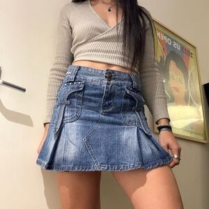 Denim Mini Skirt
